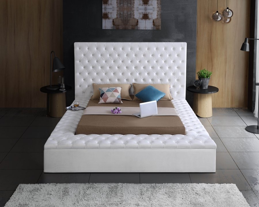 1522-5.jpg Bliss Velvet Upholstered Bed - Image 6
