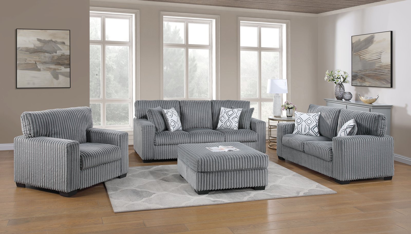 2 Piece Sofa and Loveseat – 1554/3654-OTT