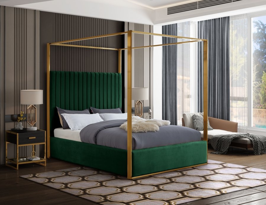 17530-1.jpg Jones Velvet Upholstered Bed - Image 2