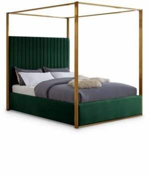Jones Velvet Upholstered Bed