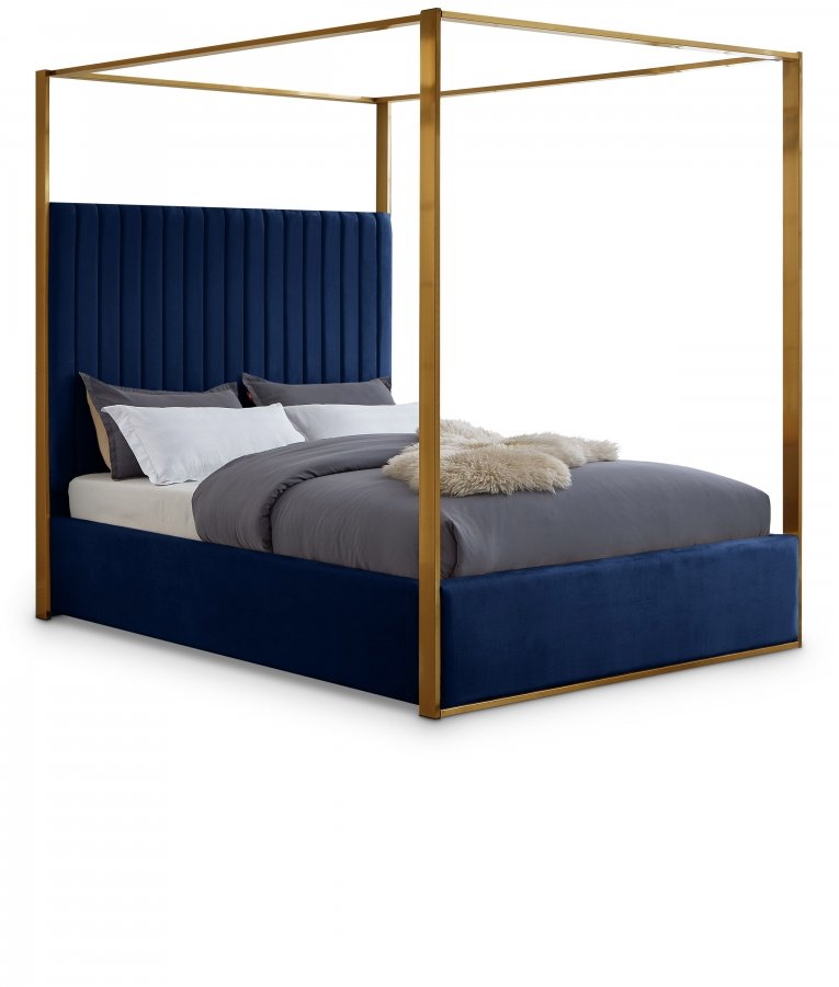 Jones Velvet Upholstered Bed