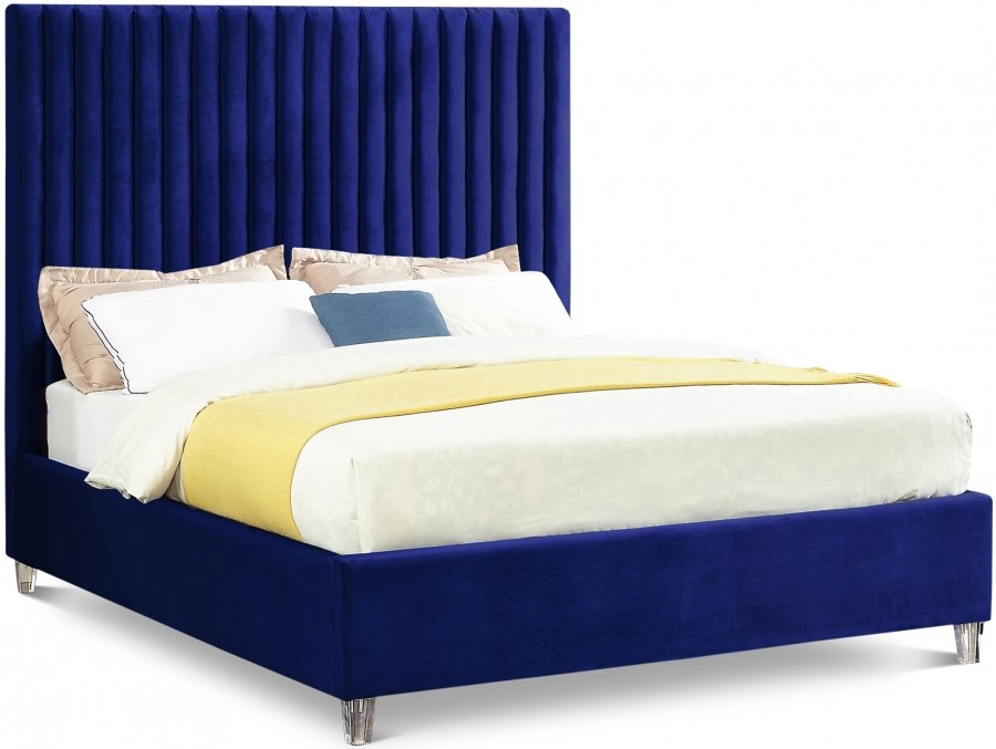 Candace Velvet Upholstered Bed