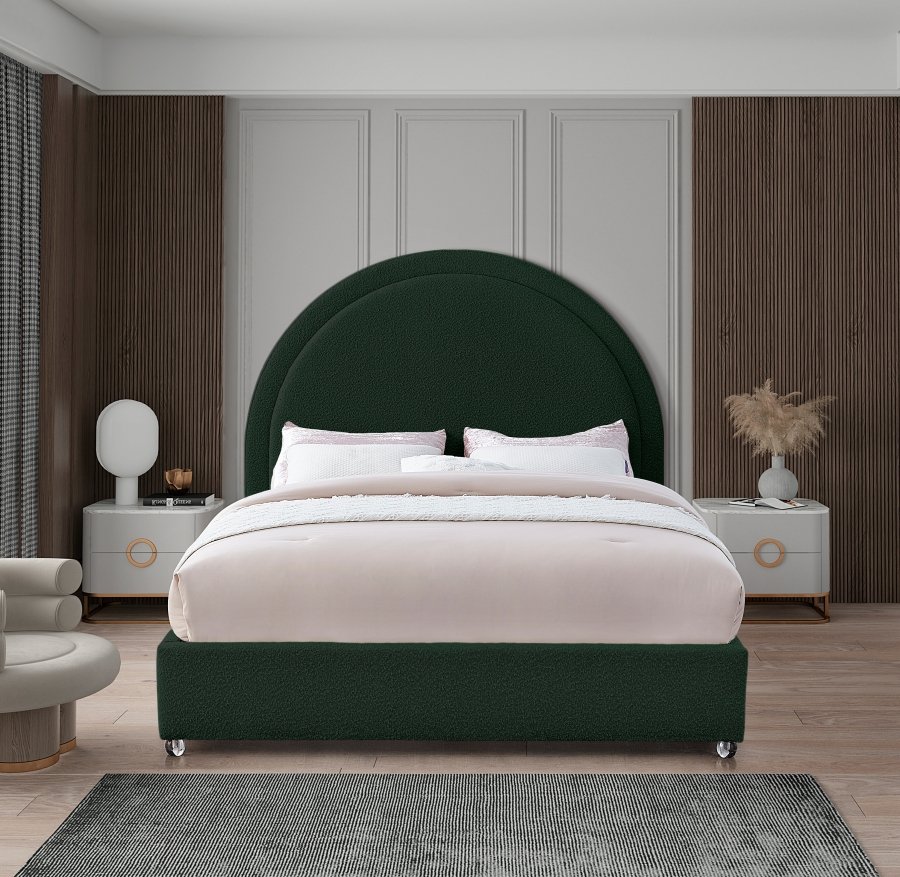 Milo Boucle Fabric Upholstered Bed - Image 4