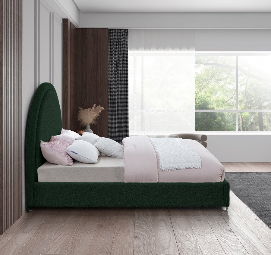 Milo Boucle Fabric Upholstered Bed - Image 5