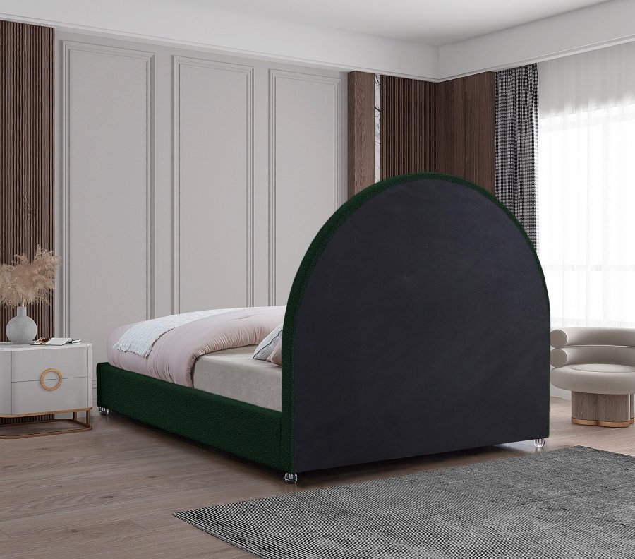 Milo Boucle Fabric Upholstered Bed - Image 6