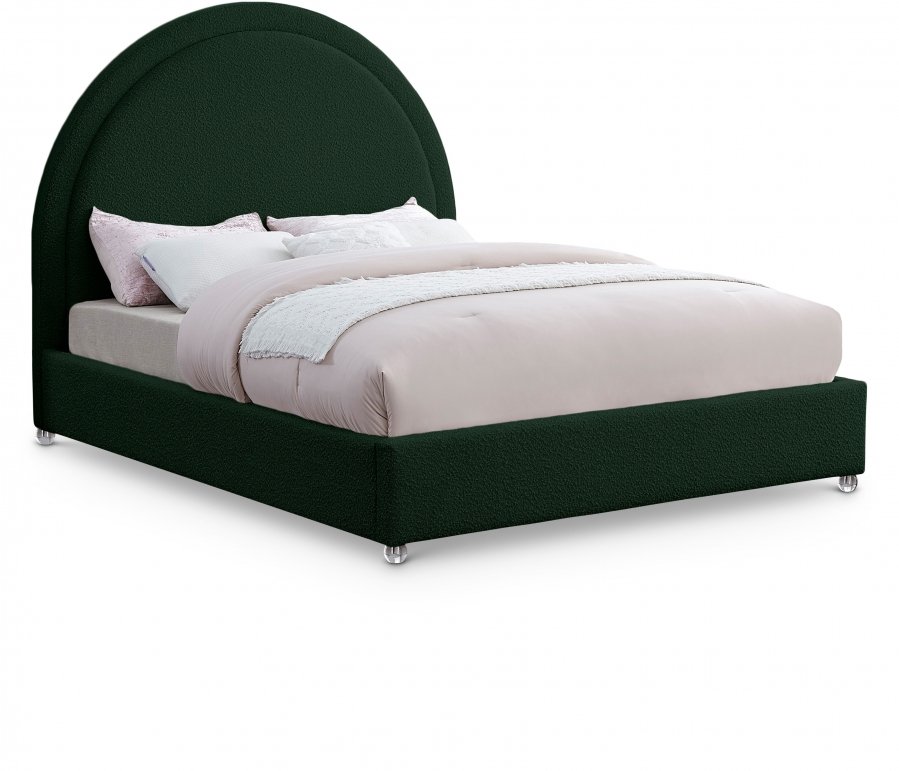 Milo Boucle Fabric Upholstered Bed