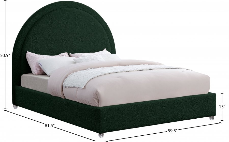 Milo Boucle Fabric Upholstered Bed - Image 7