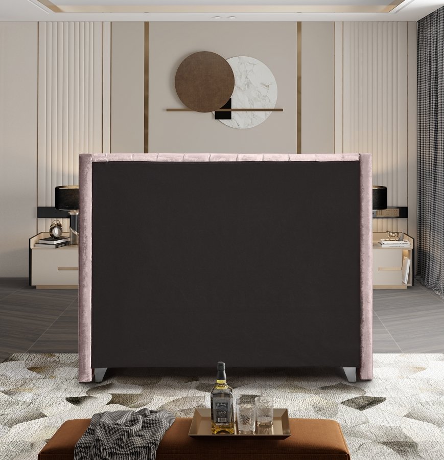 1809-5.jpg Aiden Velvet Upholstered Bed - Image 6
