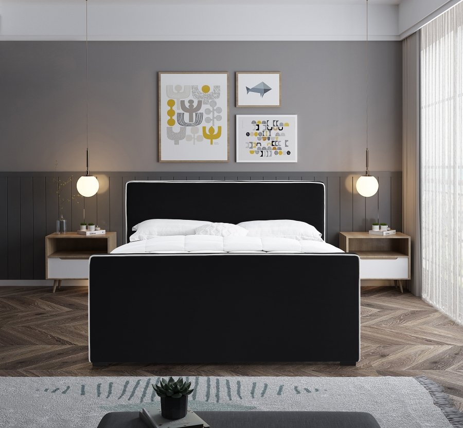 Dillard Velvet Upholstered Bed - Image 4