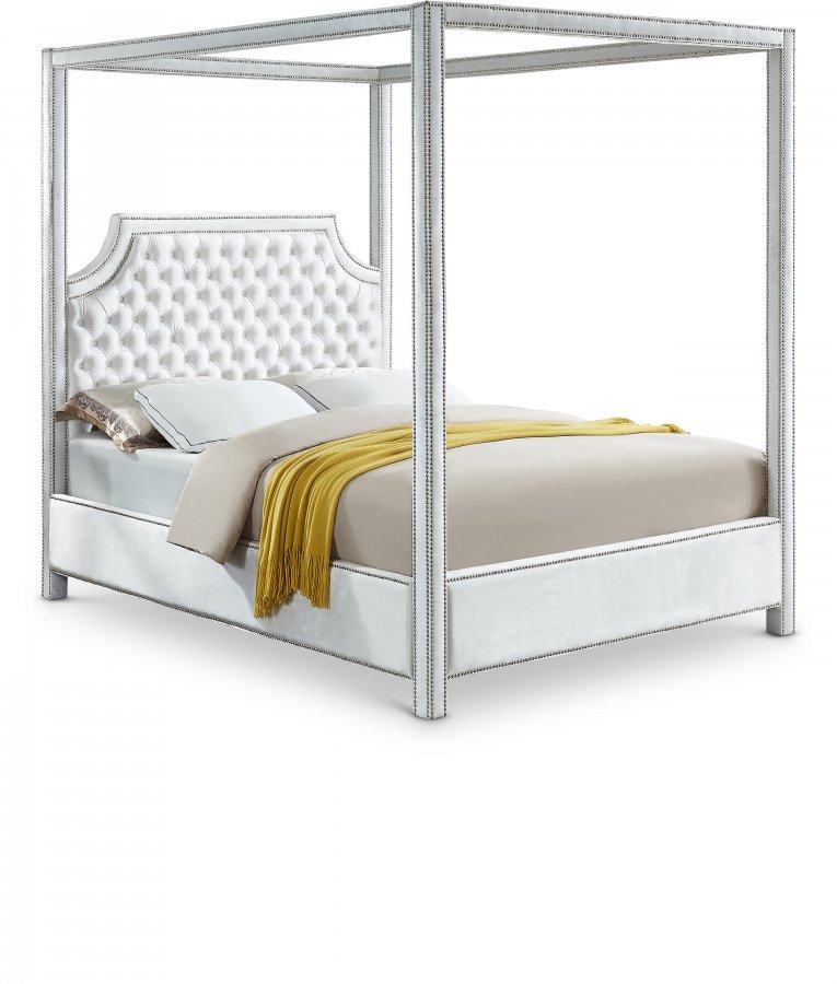 Rowan Velvet Upholstered Bed