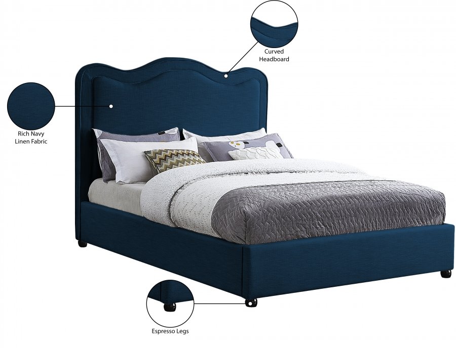 18277_00.jpg Felix Linen Textured Fabric Upholstered Bed - Image 9