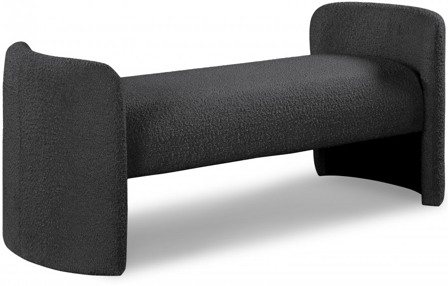 Peyton Boucle Fabric Upholstered Bench