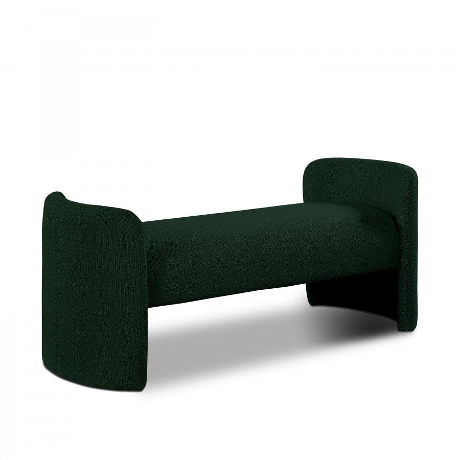 Peyton Boucle Fabric Upholstered Bench