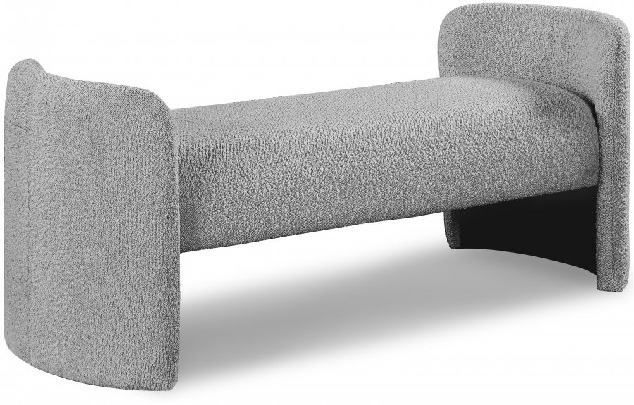 Peyton Boucle Fabric Upholstered Bench