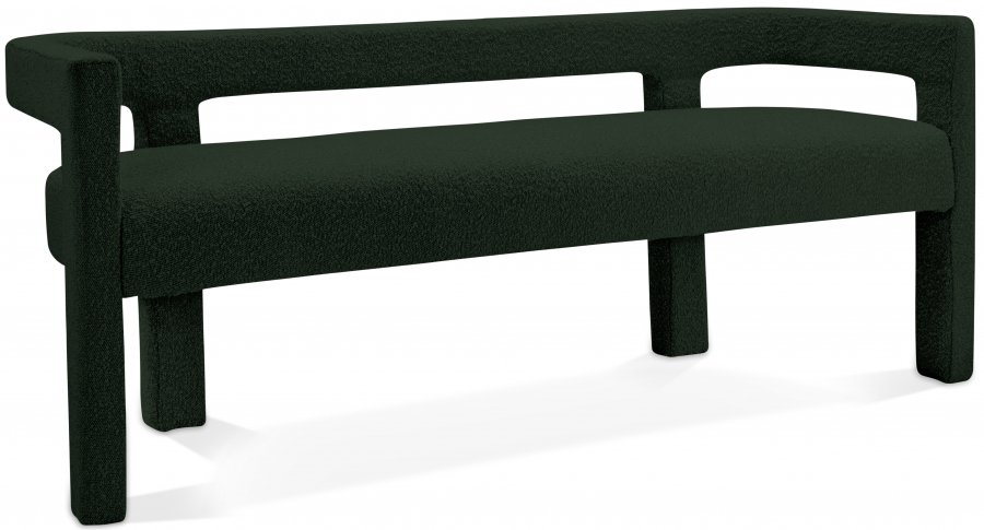 Athena Boucle Fabric Upholstered Bench