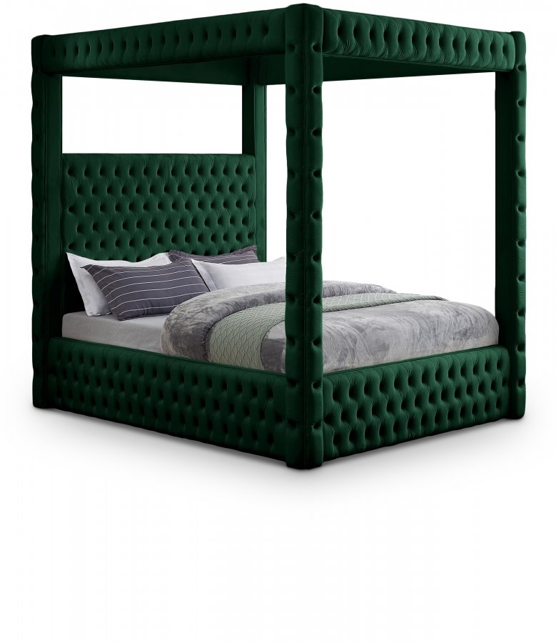 Royal Velvet Upholstered Bed