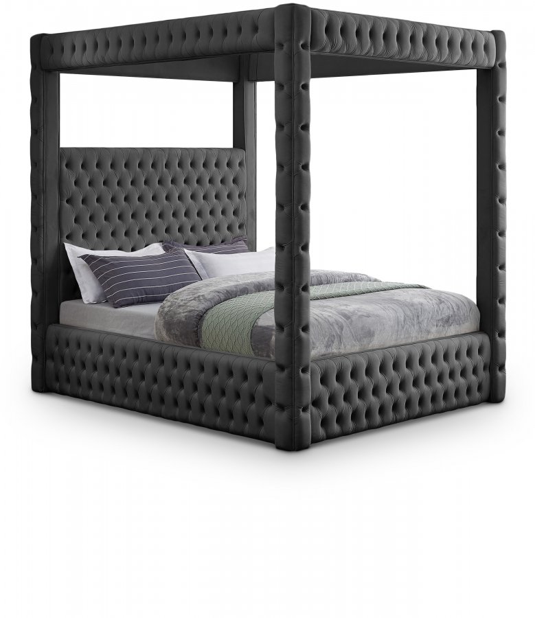Royal Velvet Upholstered Bed