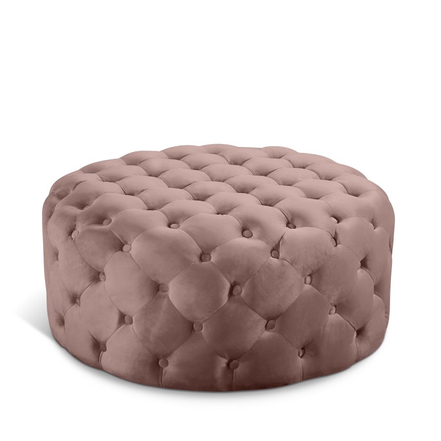 Addison Velvet Upholstered Ottoman
