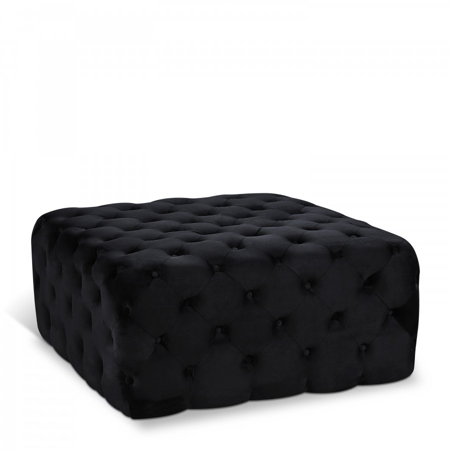 Ariel Velvet Upholstered Ottoman