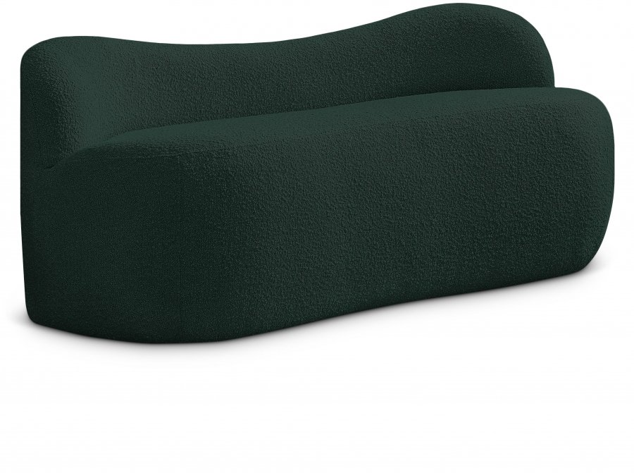 Flair Boucle Fabric Upholstered Bench