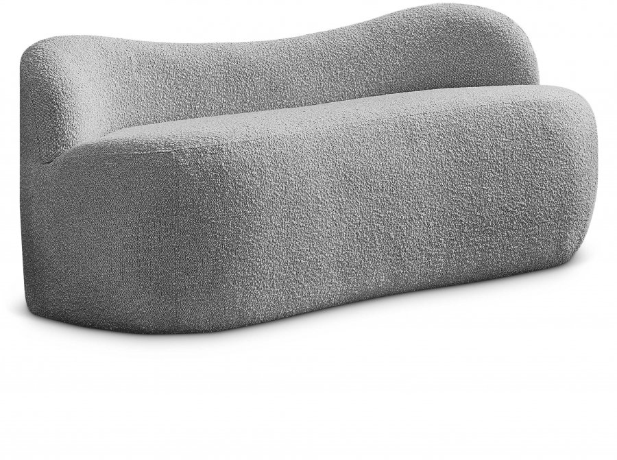 Flair Boucle Fabric Upholstered Bench