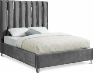 Enzo Velvet Upholstered Bed