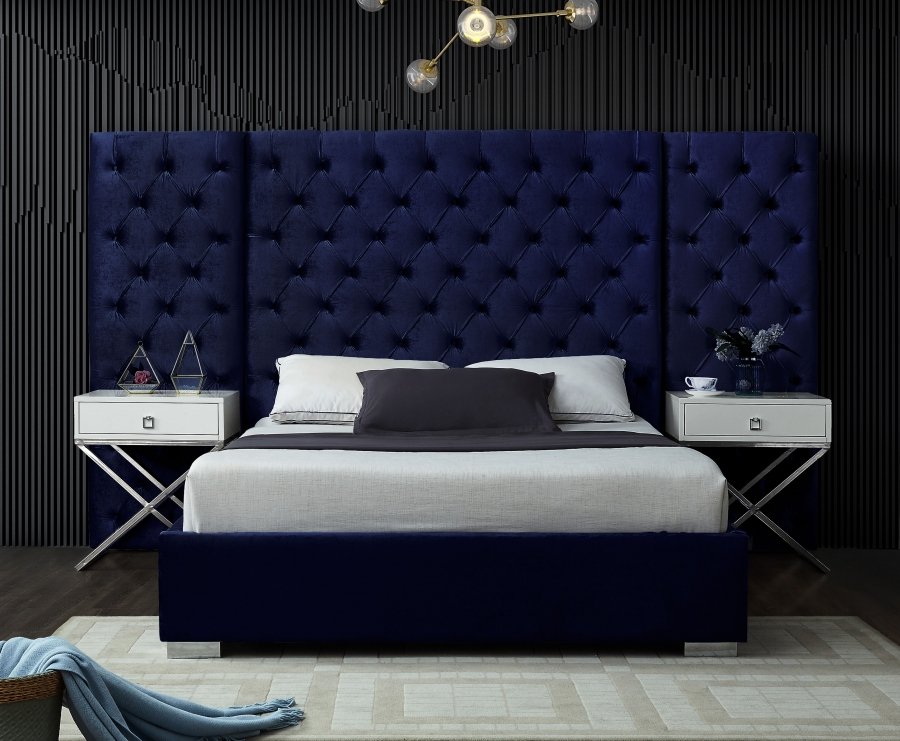 2033-1.jpg Grande Velvet Upholstered Bed - Image 2