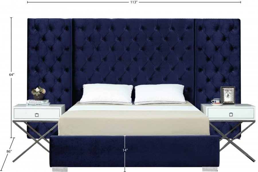 2033_0.jpg Grande Velvet Upholstered Bed - Image 3