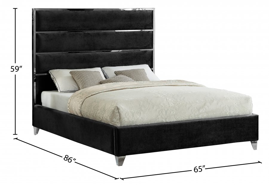2054_0.jpg Zuma Velvet Upholstered Bed - Image 4