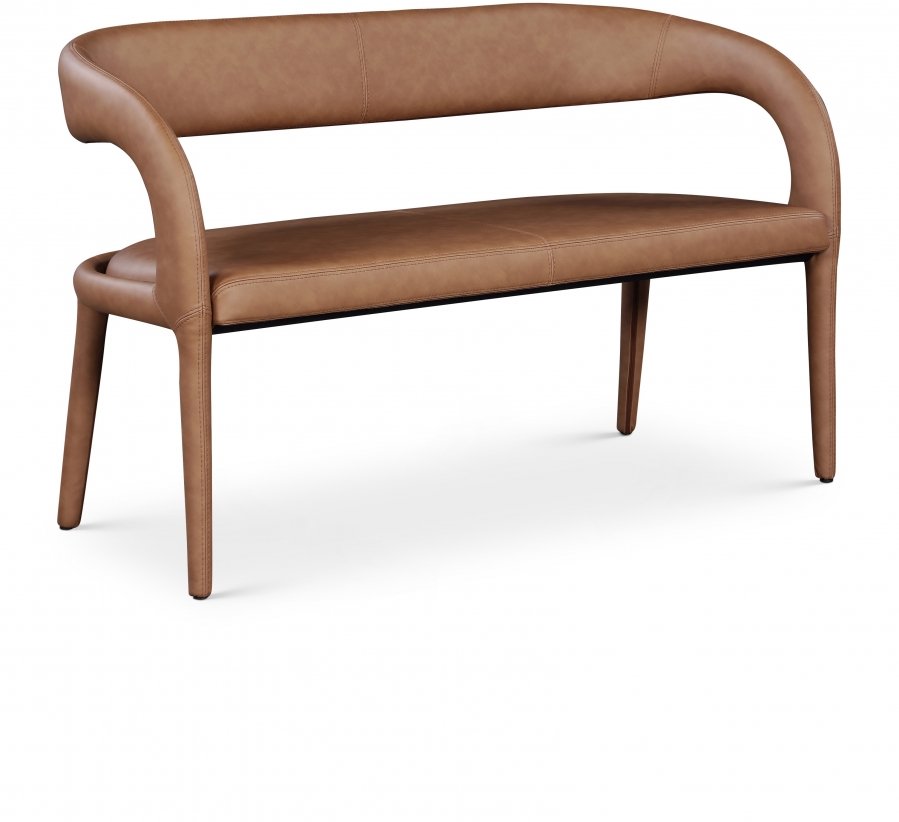 Sylvester Vegan Leather Upholstered Bench
