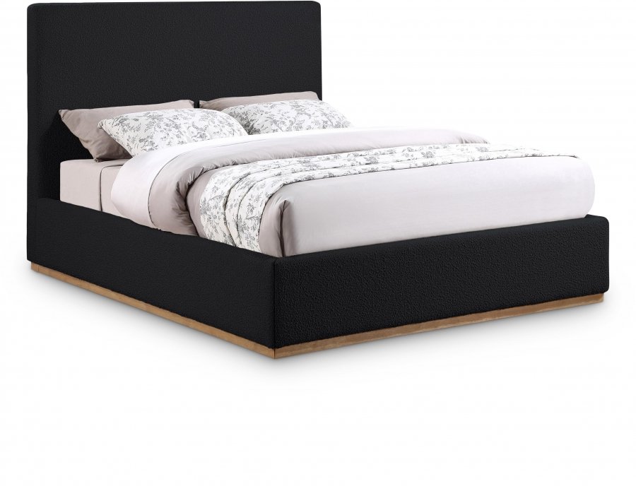 Monaco Boucle Fabric Upholstered Bed