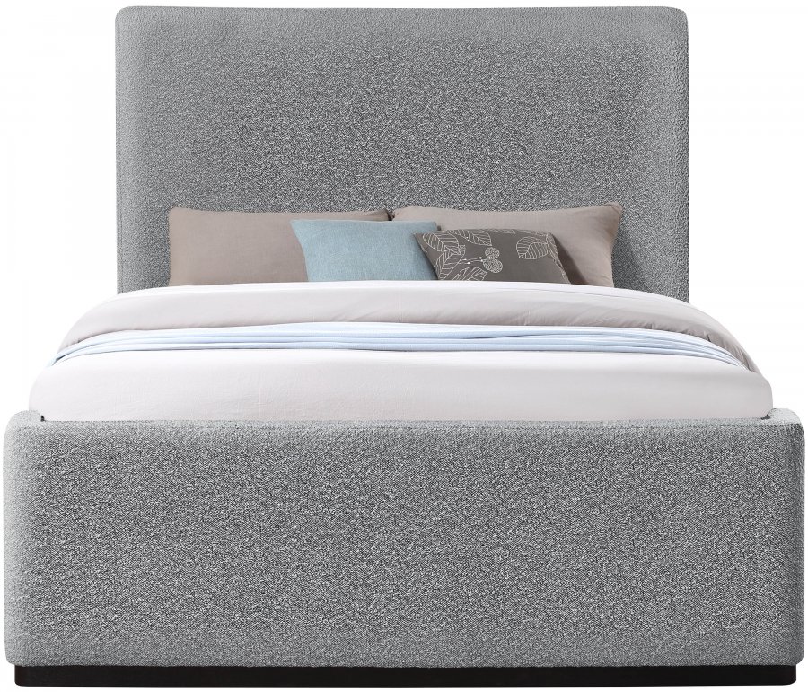 Oliver Boucle Fabric Upholstered Bed - Image 3