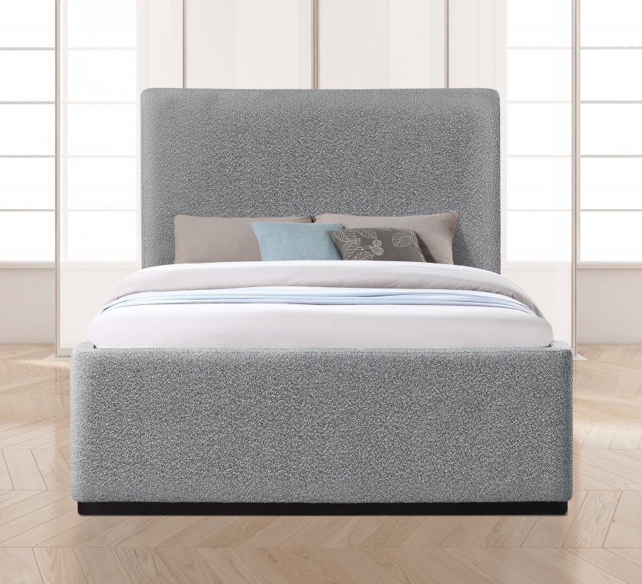 Oliver Boucle Fabric Upholstered Bed - Image 4