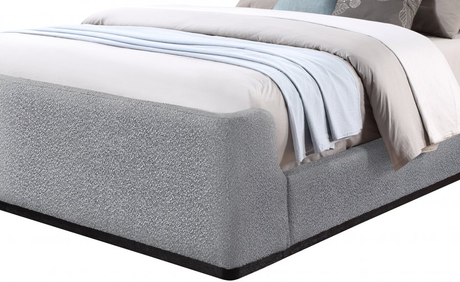 Oliver Boucle Fabric Upholstered Bed - Image 7