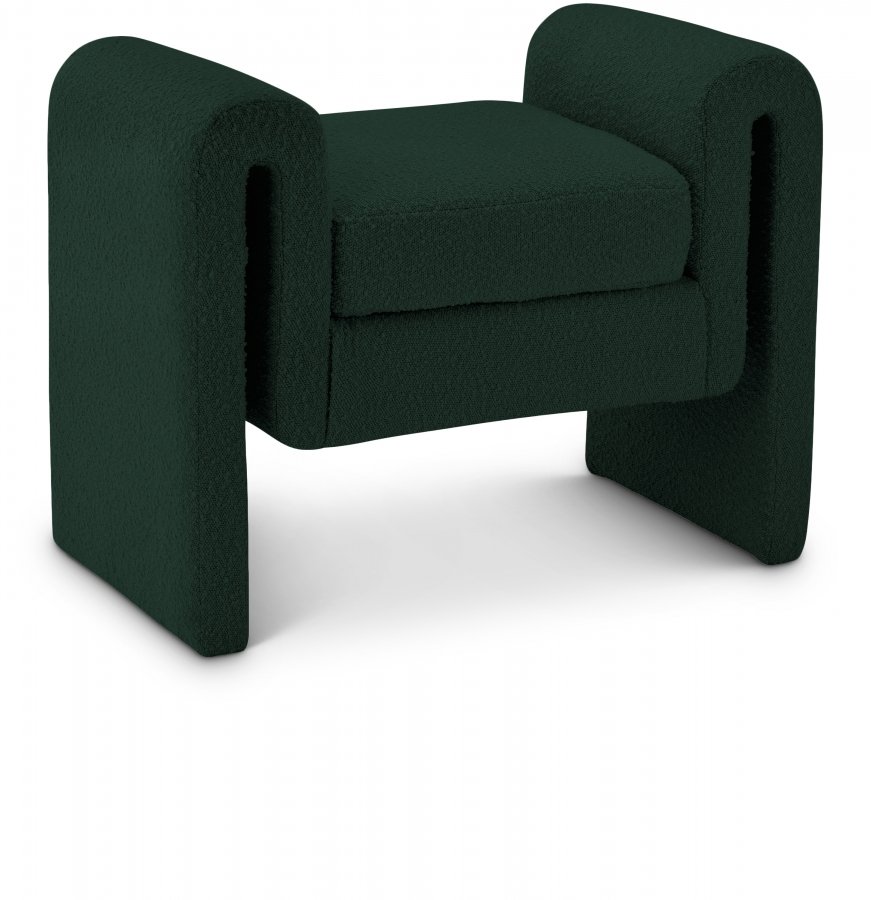 Stylus 31.5″ Boucle Fabric Upholstered Bench