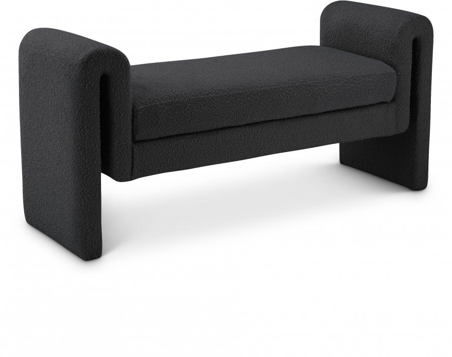 Stylus 51″ Boucle Fabric Upholstered Bench