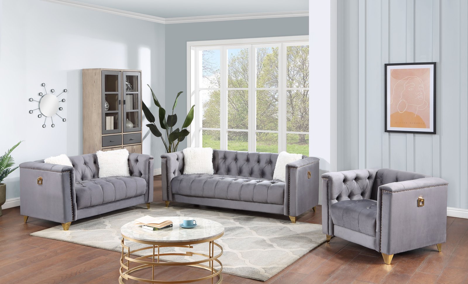 2 Piece Sofa and Loveseat – 2094