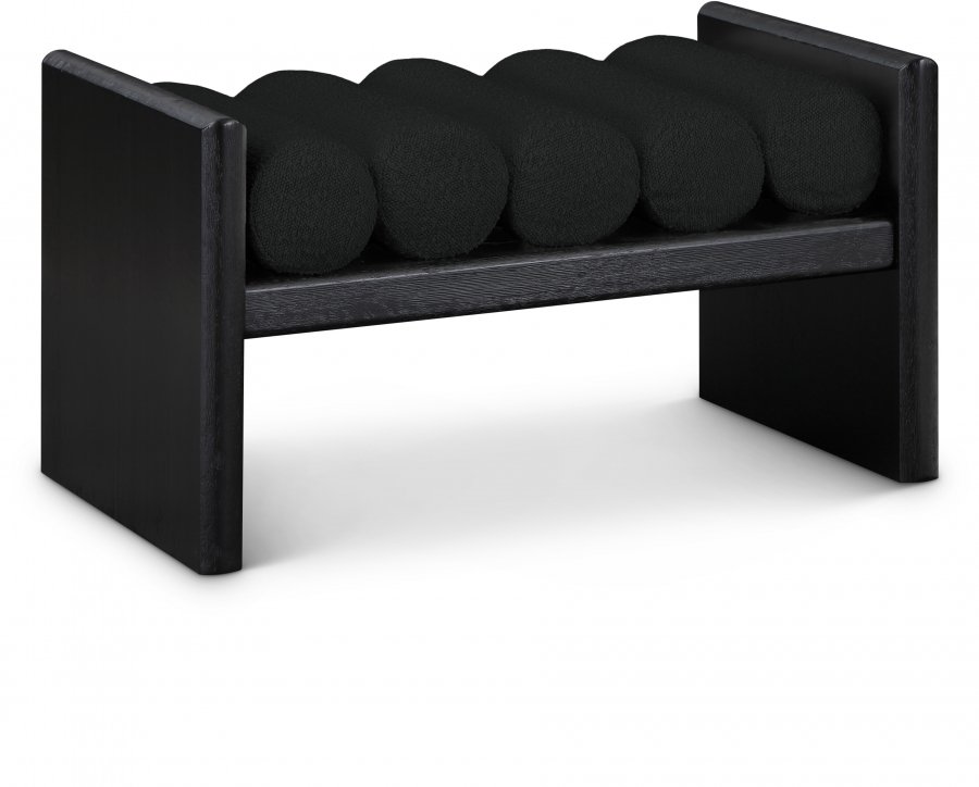 Waverly Boucle Fabric Upholstered Bench