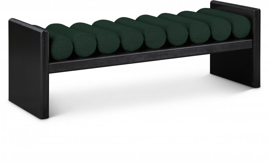Waverly Boucle Fabric Upholstered Bench