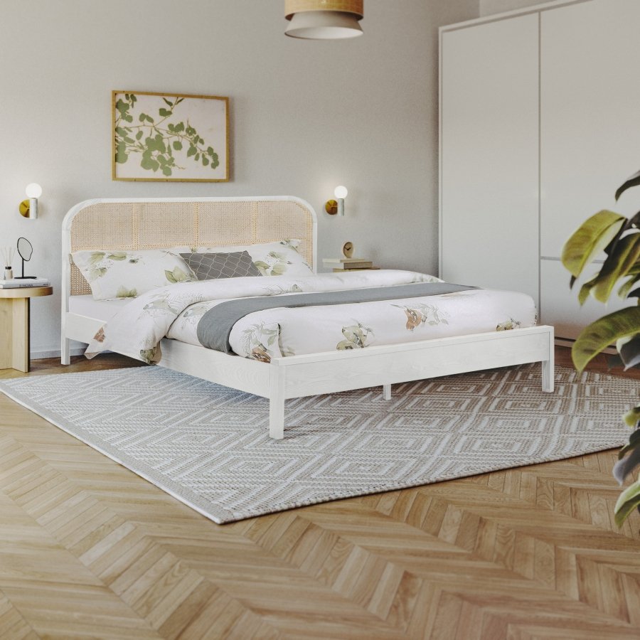 Siena Ash Wood And Natural Cane Bed - Image 2
