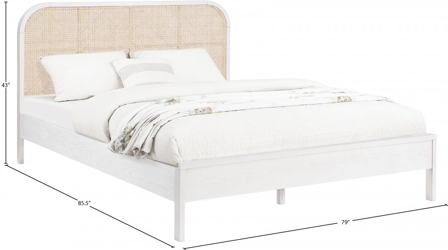 Siena Ash Wood And Natural Cane Bed - Image 8