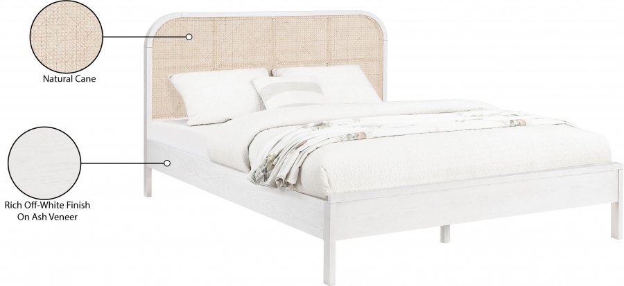 Siena Ash Wood And Natural Cane Bed - Image 9