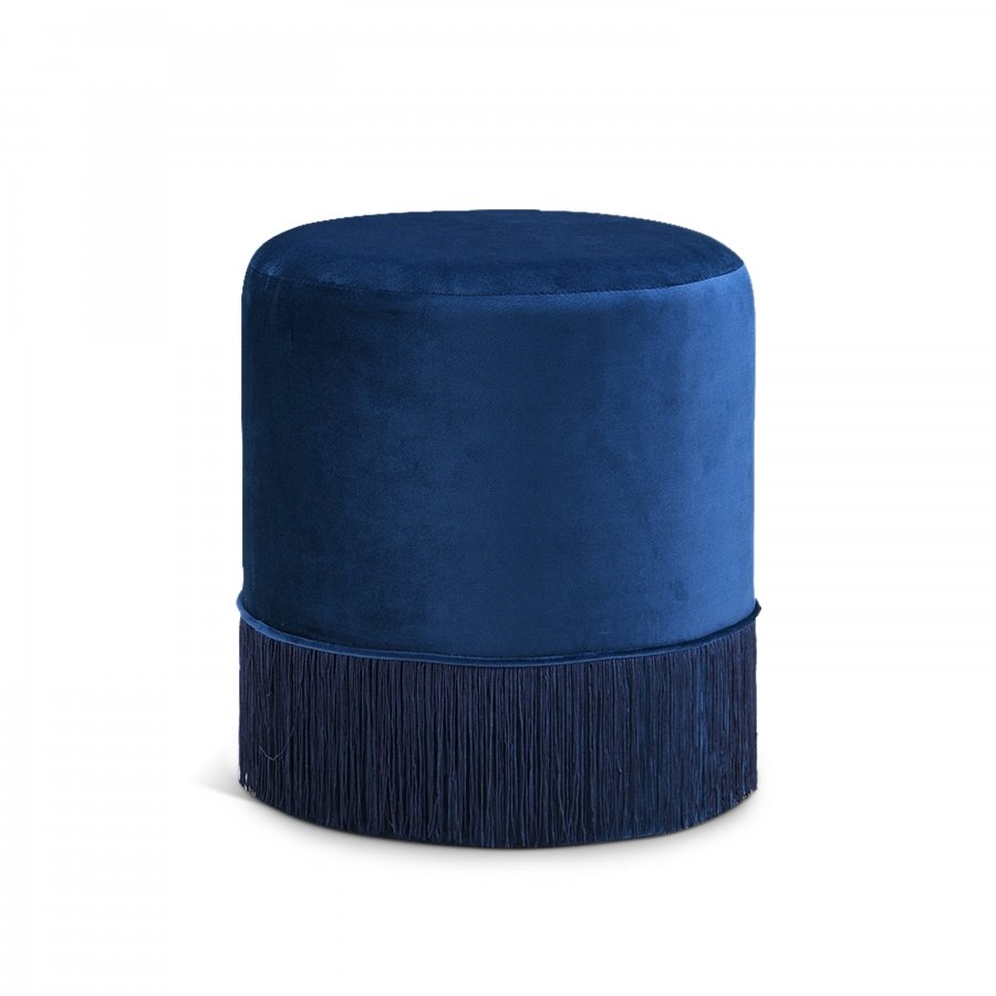 Teddy Velvet Upholstered Stool