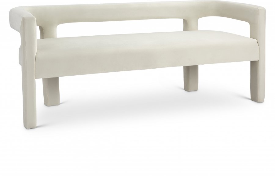 Athena Velvet Upholstered Bench