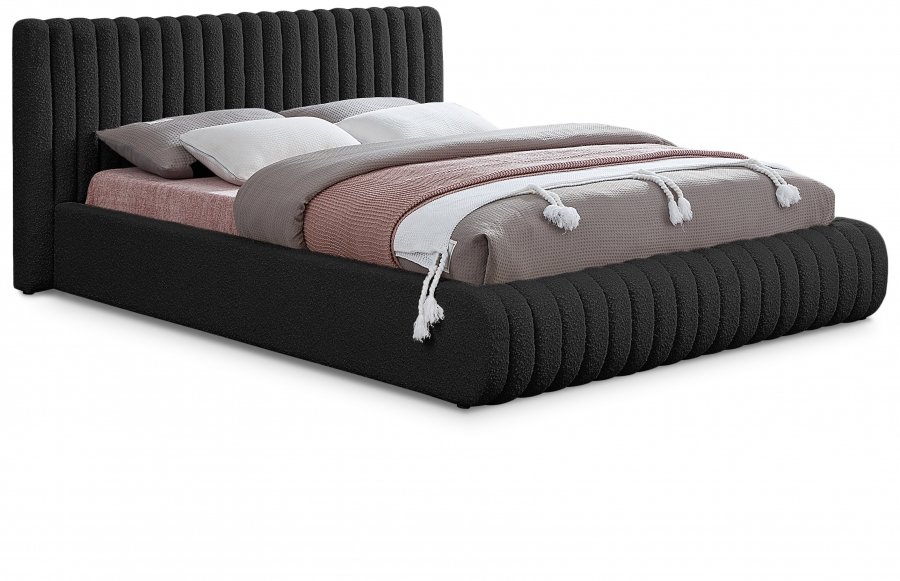 Nash Boucle Fabric Upholstered Bed
