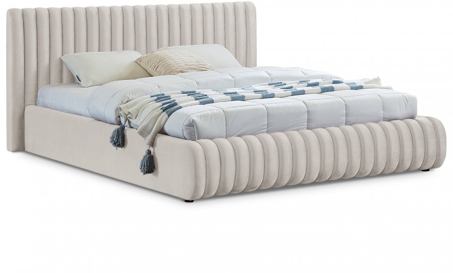 Nico Velvet Upholstered Bed