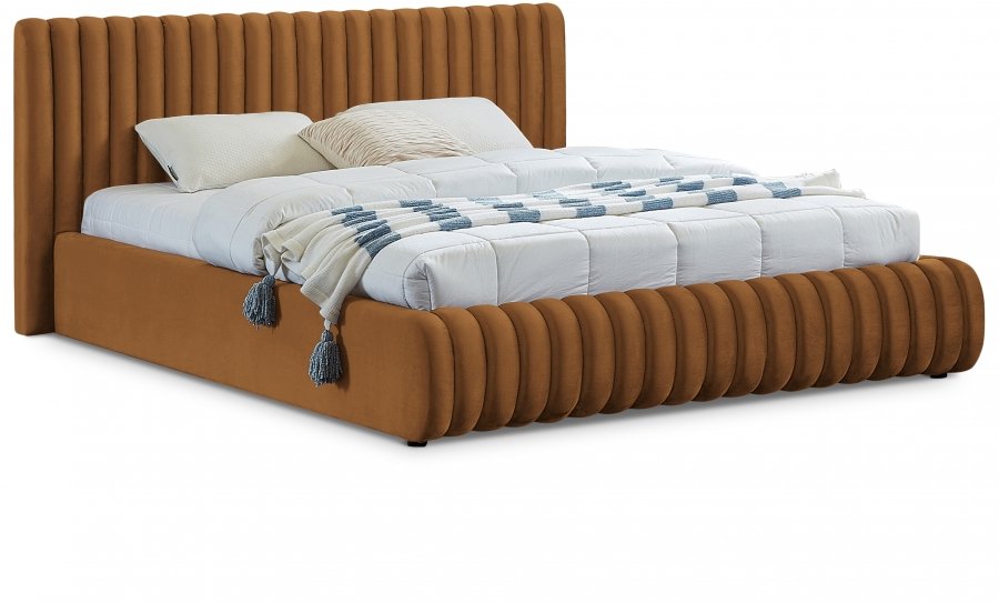 Nico Velvet Upholstered Bed