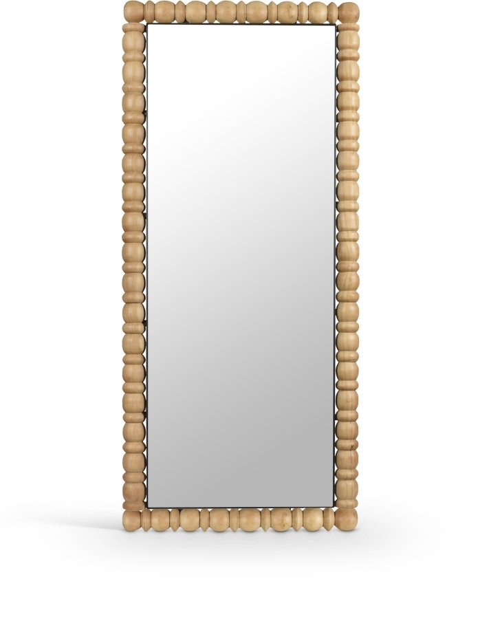 Aubrey Acacia Wood Frame Mirror