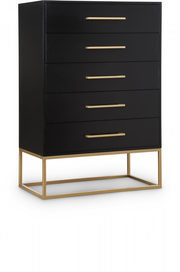 Maxine Wood Veneer And Iron Chest