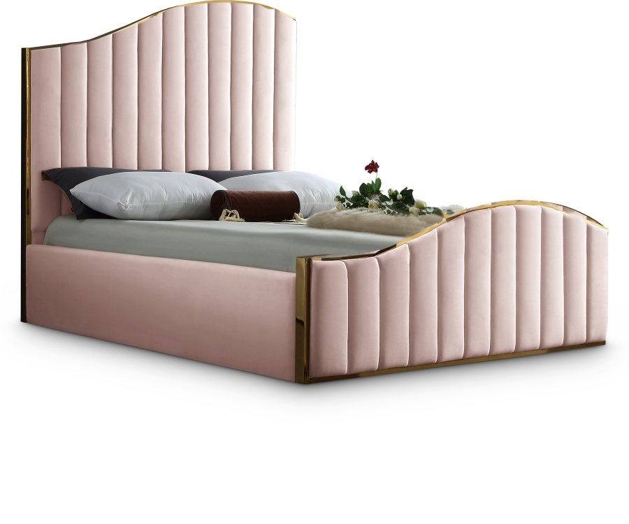 Jolie Velvet Upholstered Bed